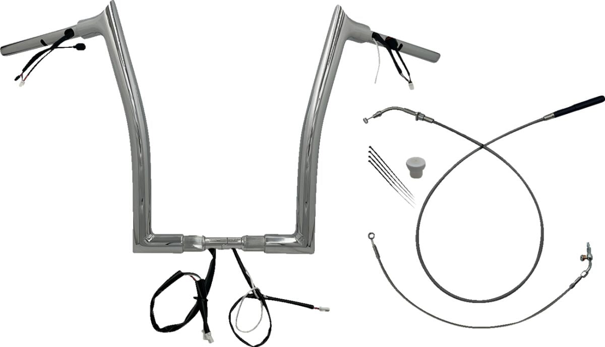 Fat Baggers Inc. Handlebar Kit 16" Fltrx/Se 23 24 1.5 Pointed Top Chrome Handlebars Fat Baggers Inc.