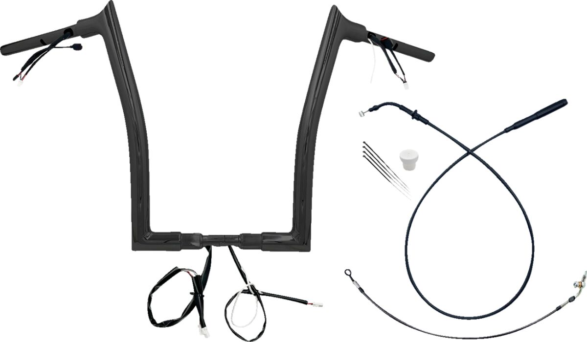 Fat Baggers Inc. Handlebar Kit 16" Fltrx/Se 23 24 1.5 Pointed Top Black Handlebars Fat Baggers Inc.