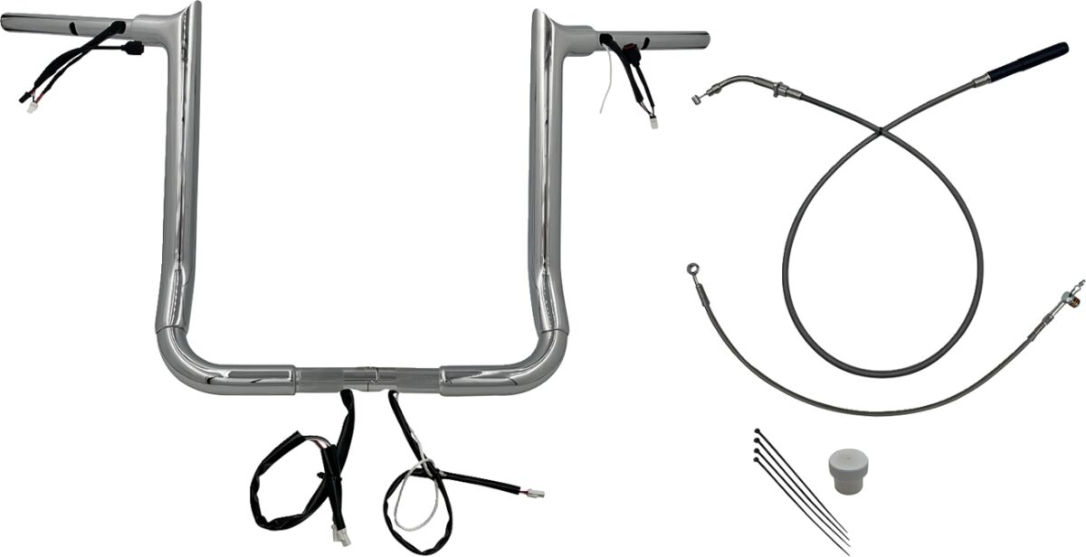 Fat Baggers Inc. H Bar Kit Wired 16 Flhx/Se 2 Handlebars Fat Baggers Inc.