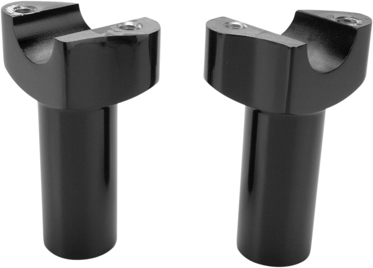 Drag Specialties Risers Straight 3.5 Blk Risers Drag Specialties