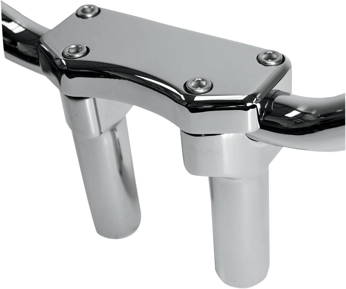 Drag Specialties Riser Buff W/Clamp 4 Chr Risers Drag Specialties