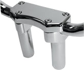 Drag Specialties Riser Buff W/Clamp 4 Chr Risers Drag Specialties