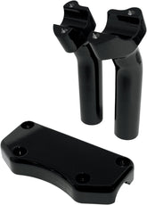 Drag Specialties Riser Buff W/Clamp 5.5 Bk Risers Drag Specialties