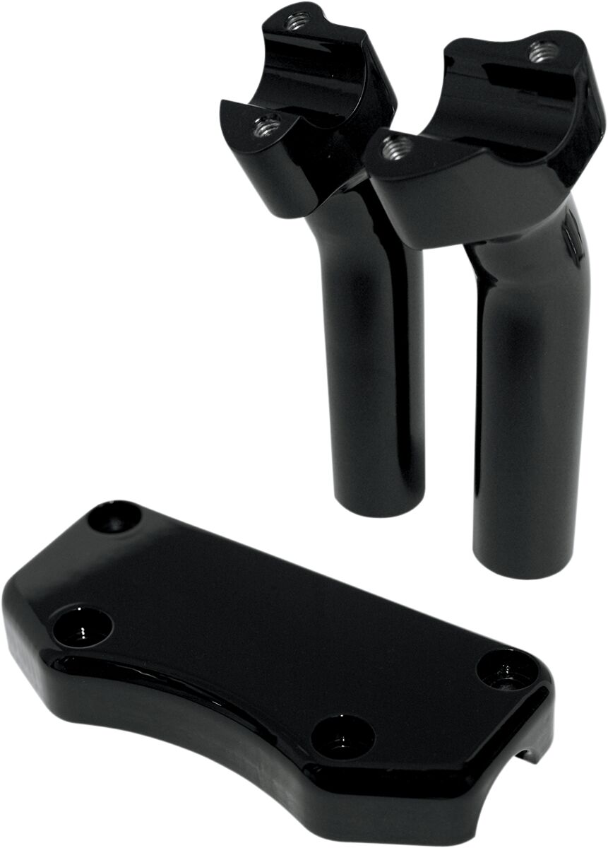 Drag Specialties Riser Buff W/Clamp 5.5 Bk Risers Drag Specialties
