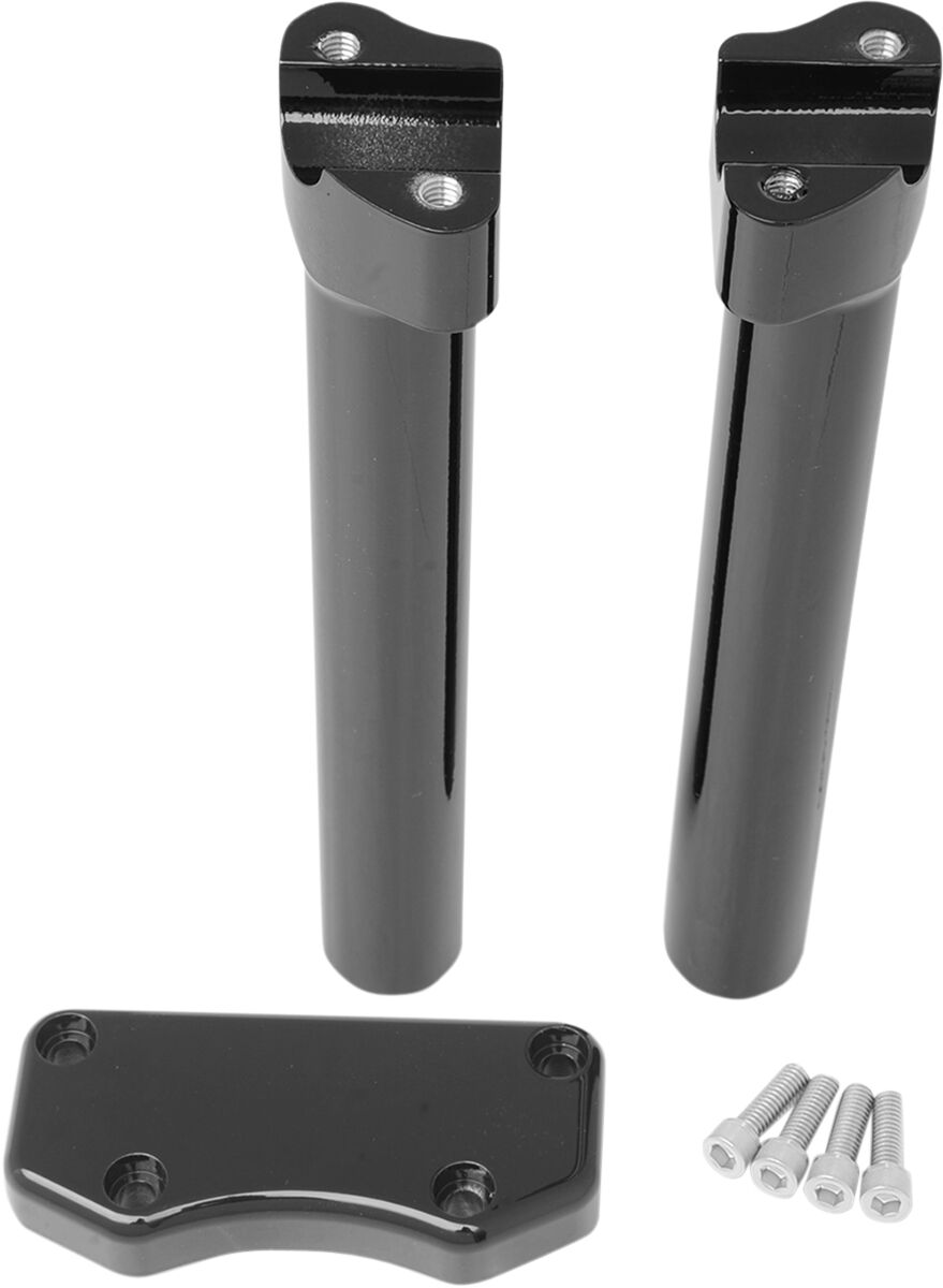 Drag Specialties Riser Buff W/Clamp 10 Bk Risers Drag Specialties
