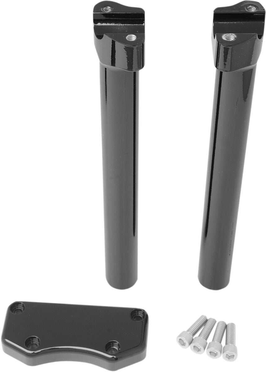 Drag Specialties Riser Buff W/Clamp 12 Bk Risers Drag Specialties