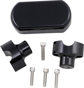 La Choppers Risers W/Solid Top 1.5 Bk Risers La Choppers