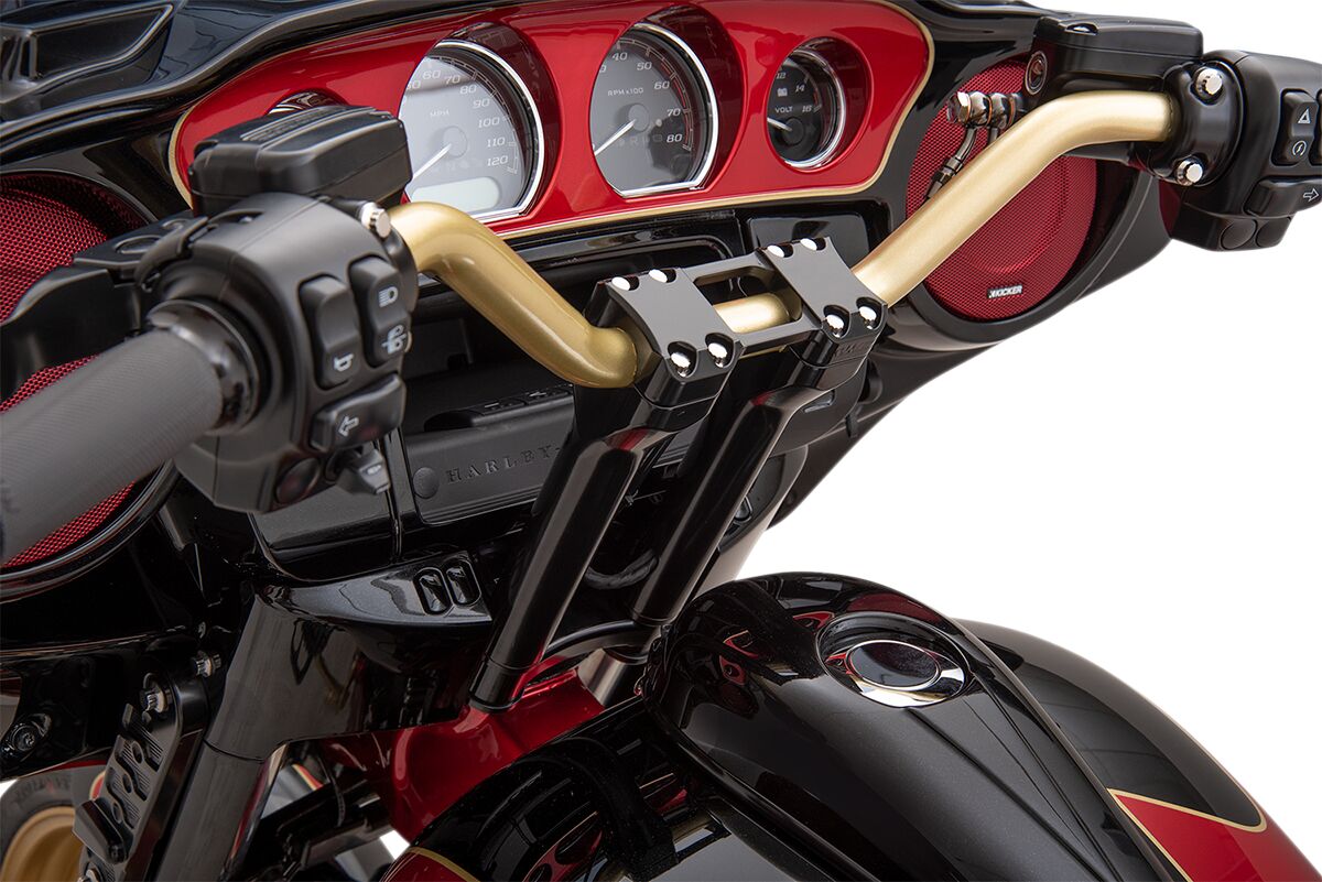 Assault 8" Risers with 1" Clamping Area, Reverse Cut Handlebars Trask Performance