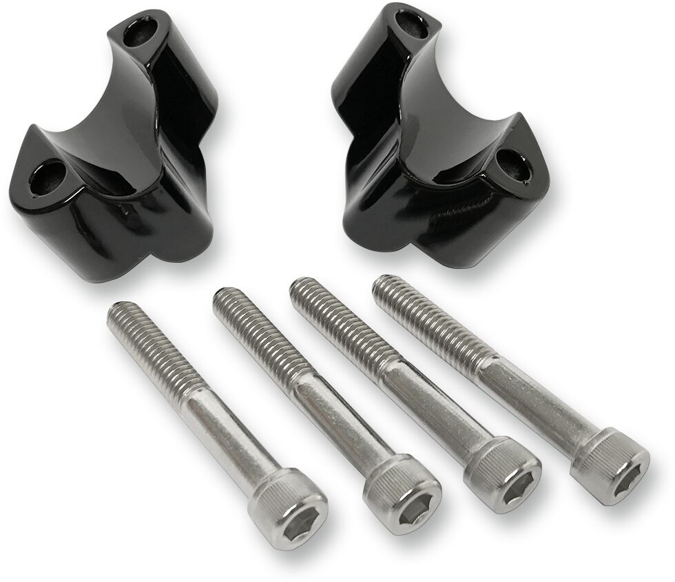 La Choppers Handlebar Riser / 25,4 Mm (1") / Black Gloss / Aluminum Risers La Choppers