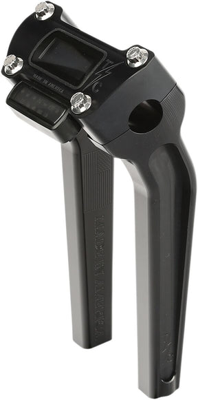 Pull Back Thrashin OG Risers Risers Thrashin Supply Co. 9.5" Black Top Clamp For M8 Softail OEM Digital Gauge