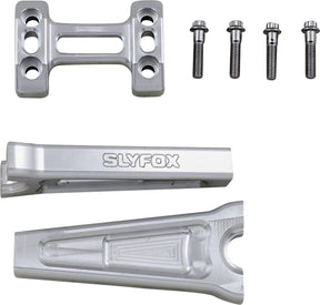 6" Straight Riser With 1″ Clamping Area, Raw Risers Slyfox