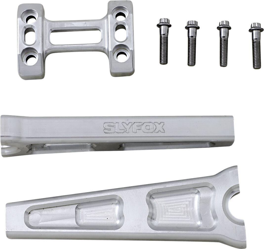 8" Straight Riser With 1″ Clamping Area, Raw Risers Slyfox