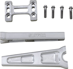 8" Straight Riser With 1″ Clamping Area, Raw Risers Slyfox