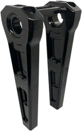 8" Straight Riser With 1″ Clamping Area, Black Risers Slyfox