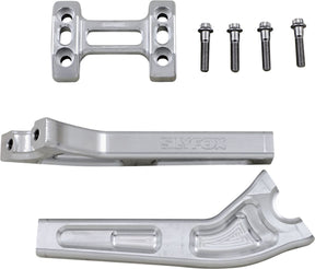 8" PullBack Riser With 1″ Clamping Area, Raw Risers Slyfox