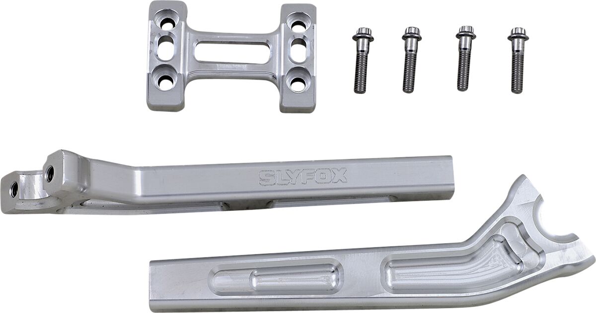 10" PullBack Riser With 1″ Clamping Area, Raw Risers Slyfox