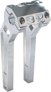 10" Performance Risers PullBack With 1.25" Clamping Diameter, Raw Risers La Choppers