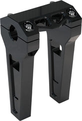 6" Performance Risers Straight With 1" Clamping Diameter, Black Risers La Choppers