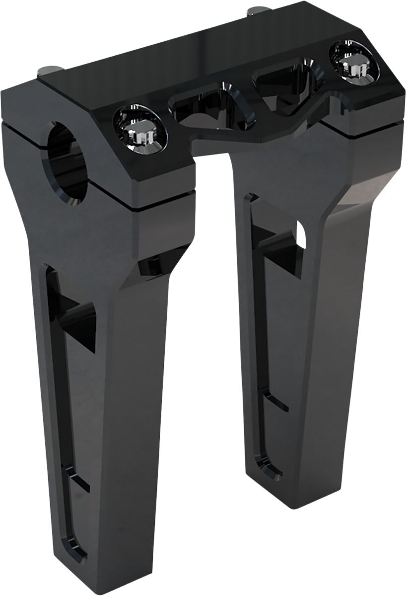 6" Performance Risers Straight With 1" Clamping Diameter, Black Risers La Choppers