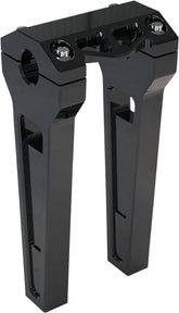 8" Performance Risers Straight With 1" Clamping Diameter, Black Risers La Choppers