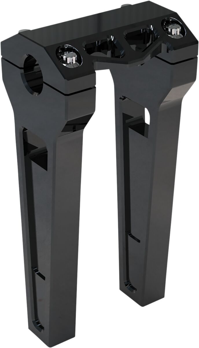 8" Performance Risers Straight With 1" Clamping Diameter, Black Risers La Choppers