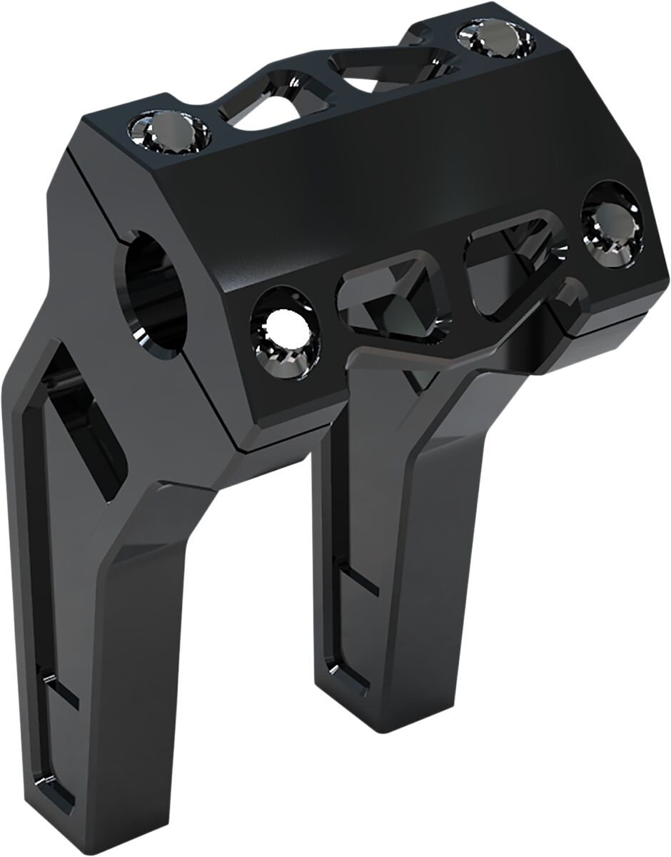 6" Performance Risers PullBack With 1" Clamping Diameter, Black Risers La Choppers