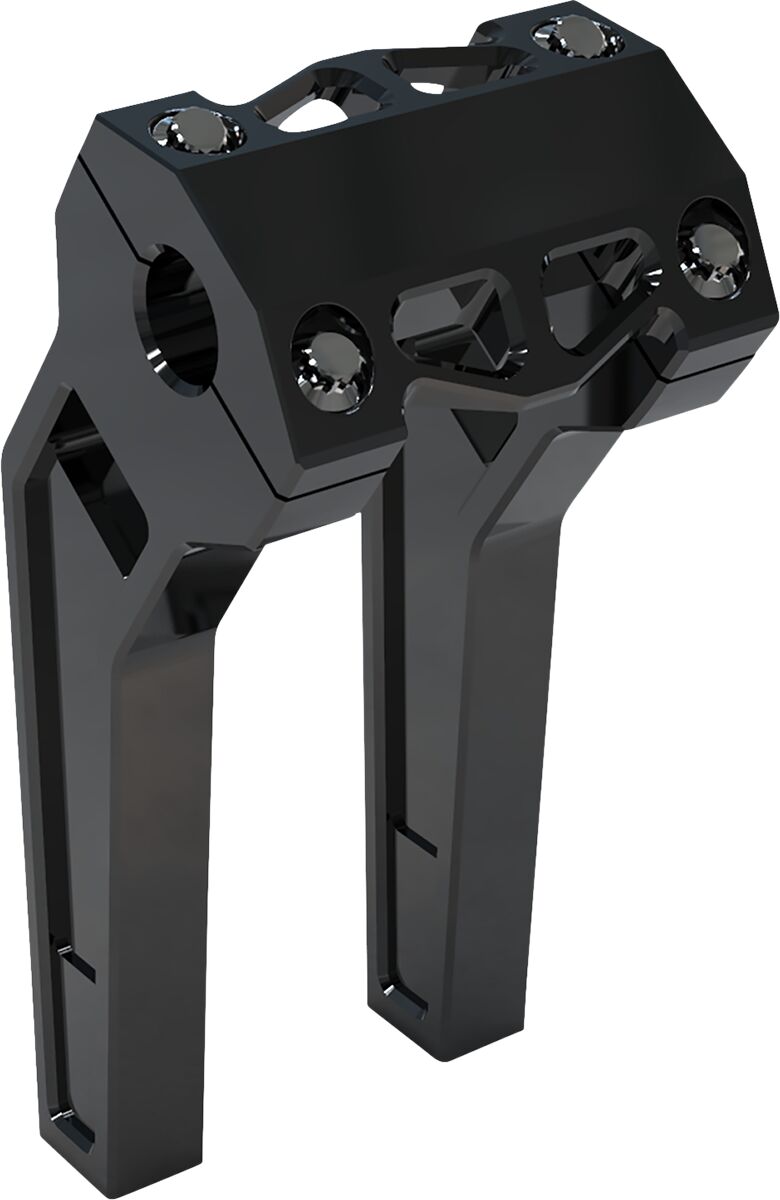 8" Performance Risers PullBack With 1" Clamping Diameter, Black Risers La Choppers