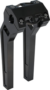 10" Performance Risers PullBack With 1" Clamping Diameter, Black Risers La Choppers