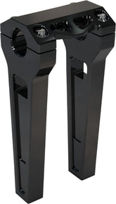 8" Performance Risers Straight With 1.25" Clamping Diameter, Black Risers La Choppers