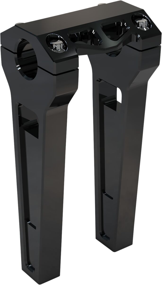 8" Performance Risers Straight With 1.25" Clamping Diameter, Black Risers La Choppers