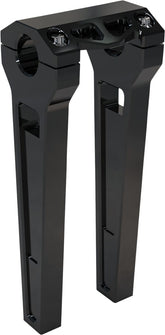 10" Performance Risers Straight With 1.25" Clamping Diameter, Black Risers La Choppers