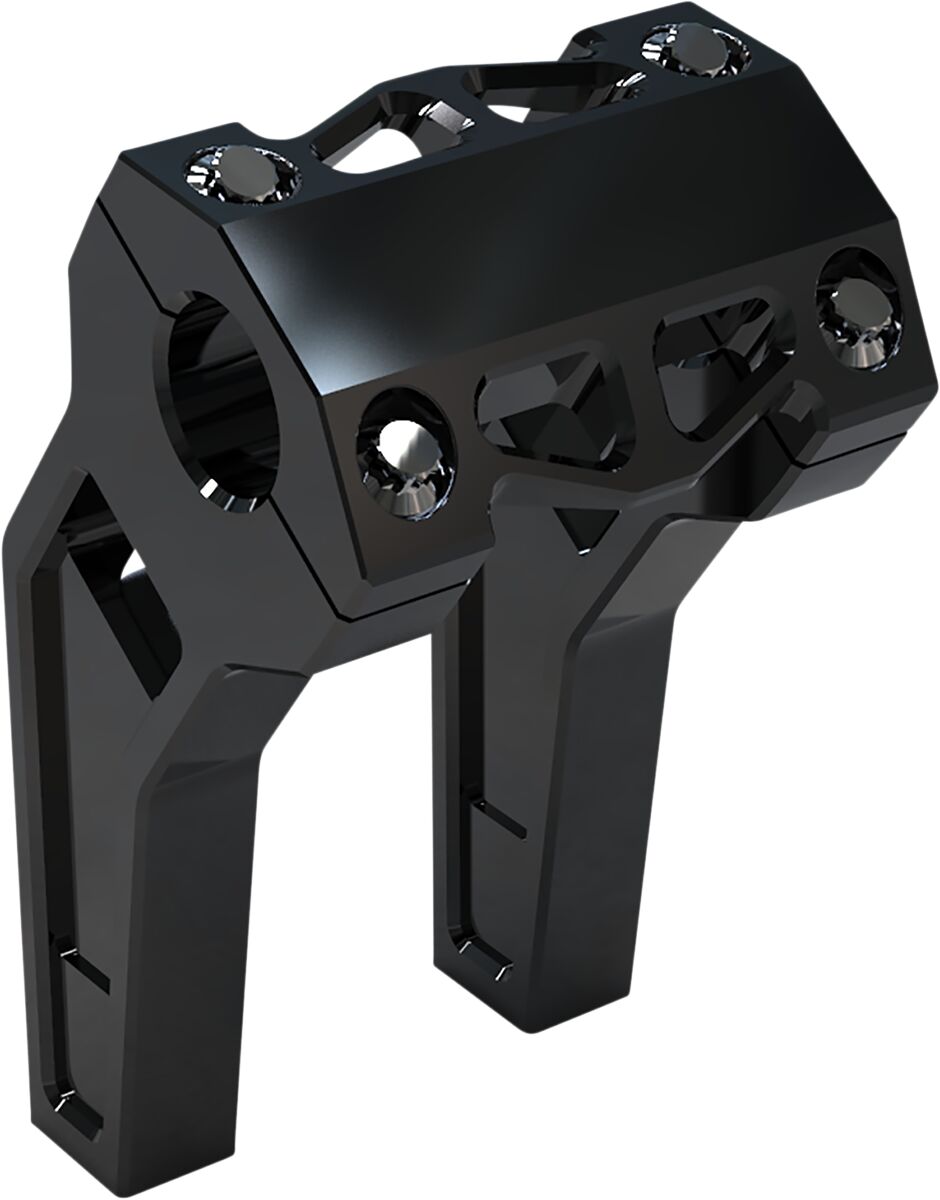 6" Performance Risers PullBack With 1.25" Clamping Diameter, Black Risers La Choppers