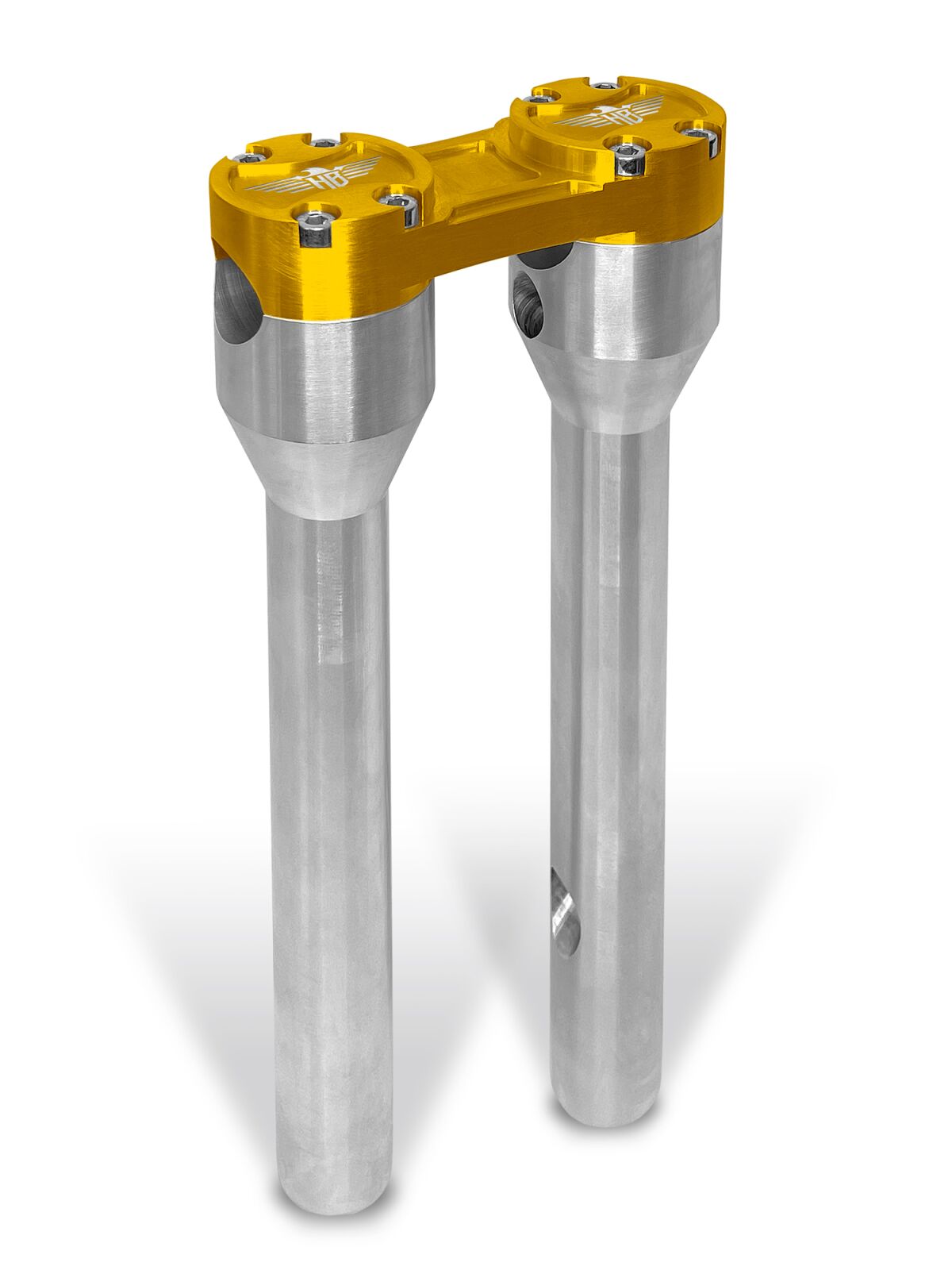 12" Clubstyle Straight Riser With 1 1/4" Clamping Area, Silver & Gold Risers Heinz Bikes