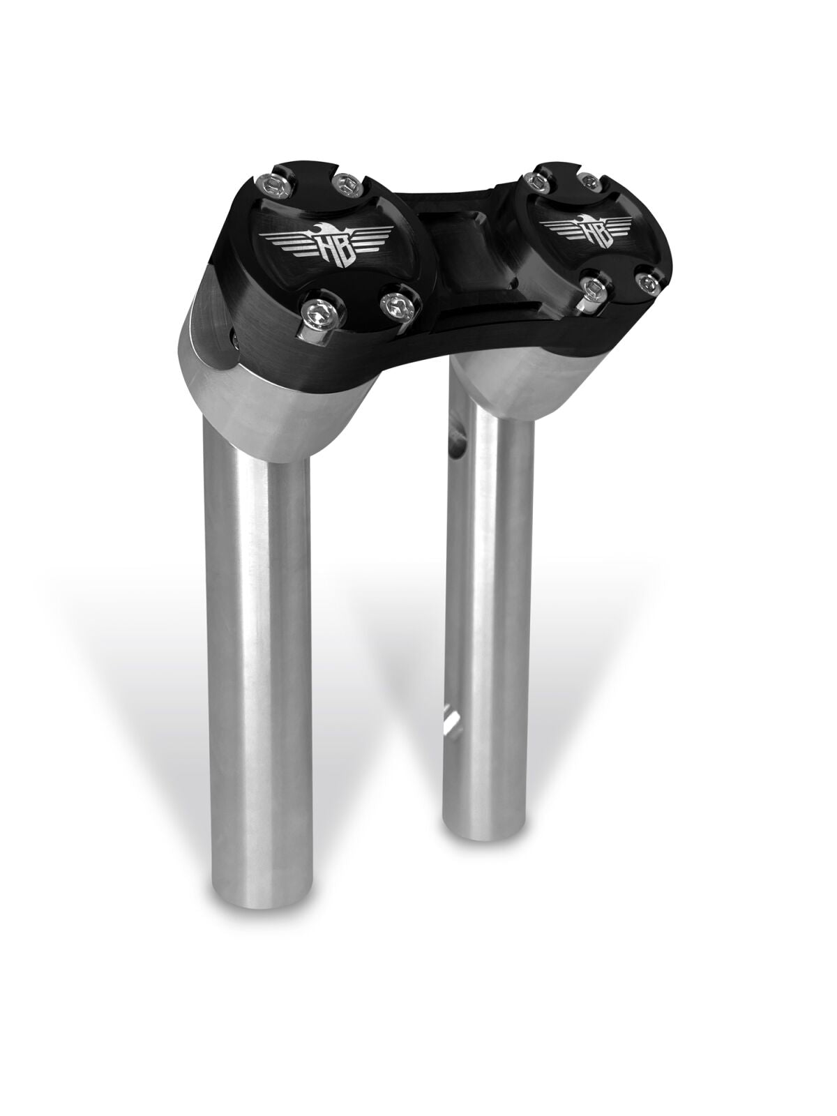 6" Clubstyle PullBack Riser With 1 1/4" Clamping Area, Silver & Black Risers Heinz Bikes