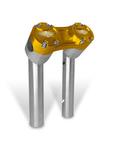 6" Clubstyle PullBack Riser With 1 1/4" Clamping Area, Silver & Gold Risers Heinz Bikes