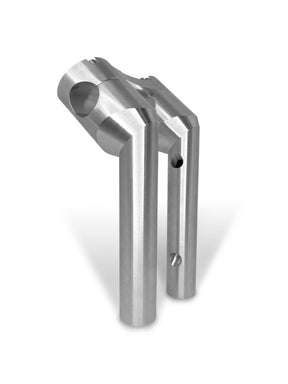 6" Clubstyle PullBack Riser With 1 1/4" Clamping Area, Silver Risers Heinz Bikes