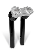 8" Clubstyle PullBack Riser With 1 1/4" Clamping Area, Black & Silver Risers Heinz Bikes