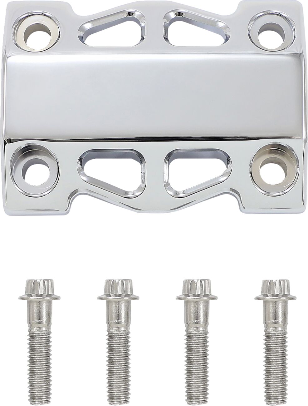 8" Performance Risers Straight With 1" Clamping Diameter, Chrome Risers La Choppers