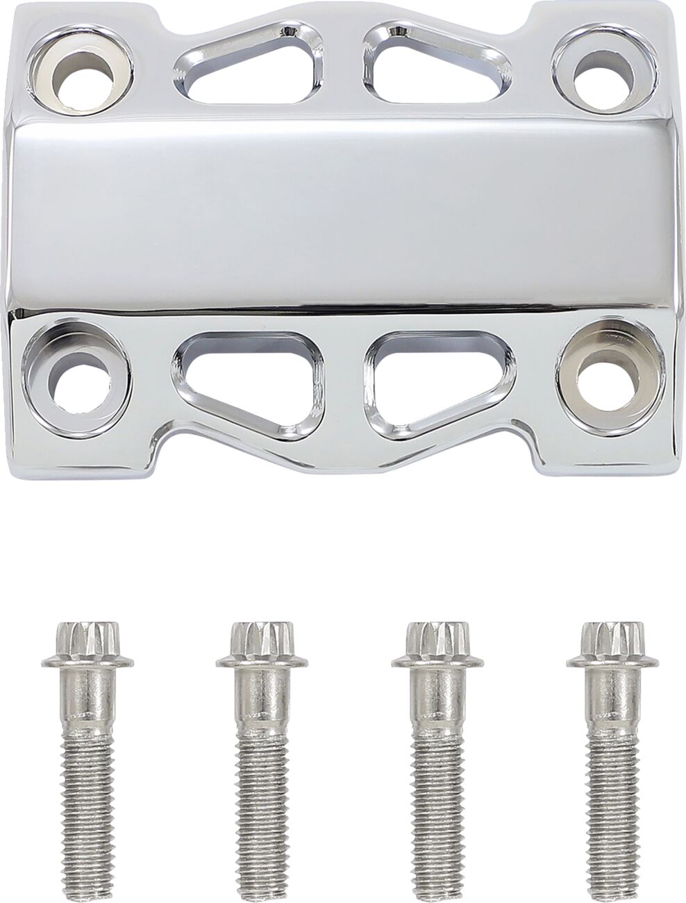 10" Performance Risers Straight With 1" Clamping Diameter, Chrome Risers La Choppers