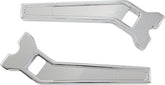 10" Performance Risers PullBack With 1" Clamping Diameter, Chrome Risers La Choppers