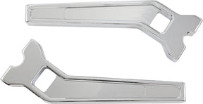 10" Performance Risers PullBack With 1" Clamping Diameter, Chrome Risers La Choppers