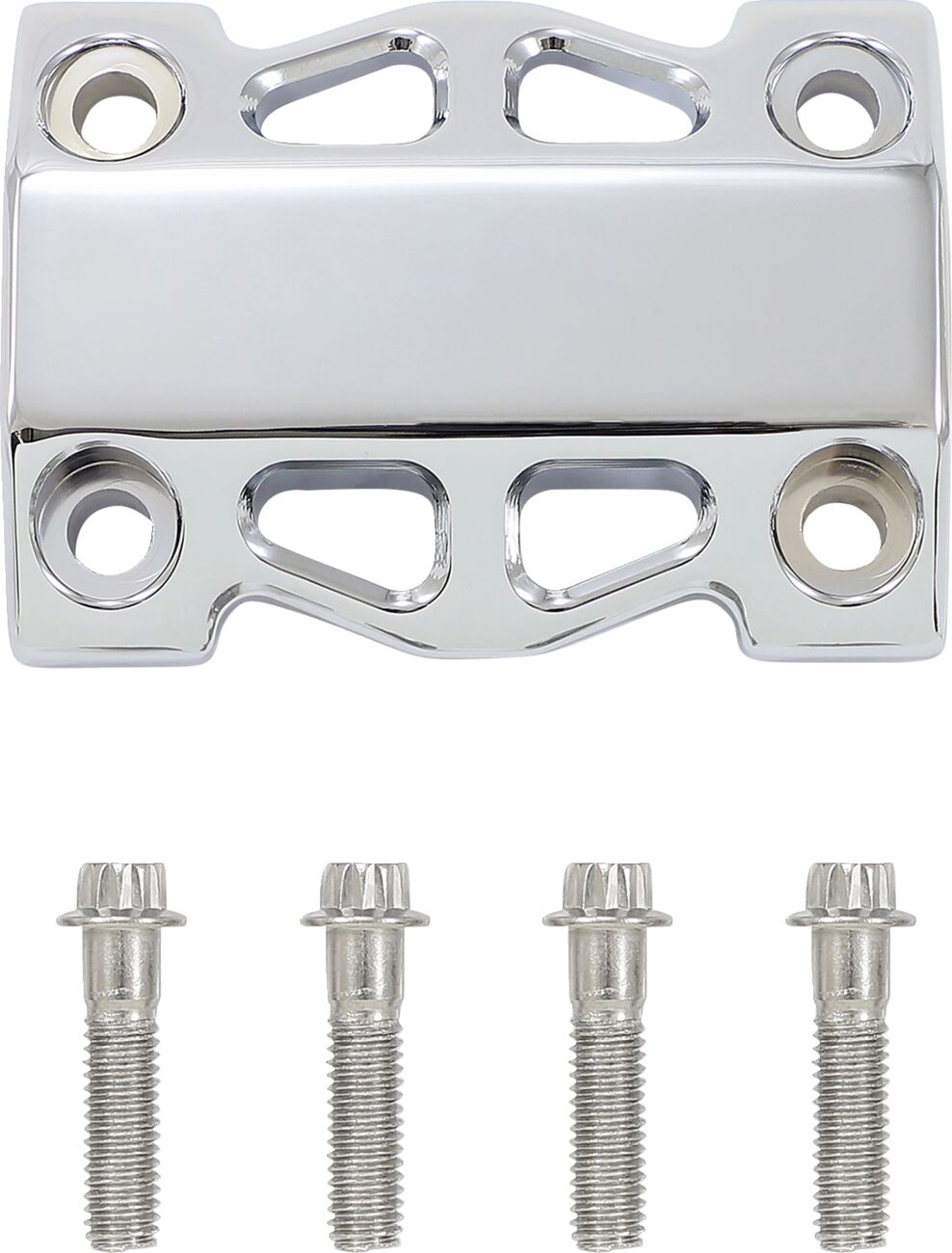 10" Performance Risers PullBack With 1" Clamping Diameter, Chrome Risers La Choppers