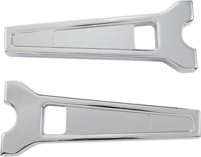 8" Performance Risers Straight With 1.25" Clamping Diameter, Chrome Risers La Choppers