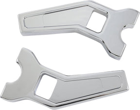 6" Performance Risers PullBack With 1.25" Clamping Diameter, Chrome Risers La Choppers