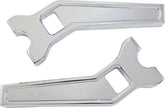 8" Performance Risers PullBack With 1.25" Clamping Diameter, Chrome Risers La Choppers