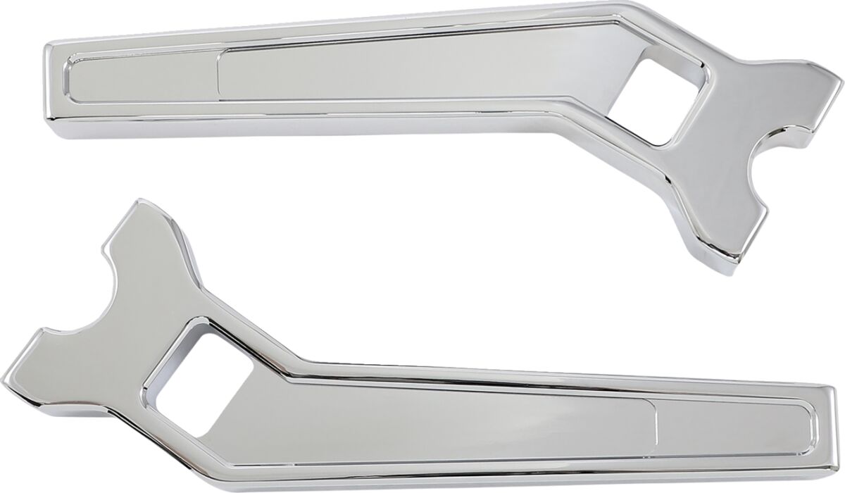 10" Performance Risers PullBack With 1.25" Clamping Diameter, Chrome Risers La Choppers