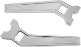 10" Performance Risers PullBack With 1.25" Clamping Diameter, Chrome Risers La Choppers