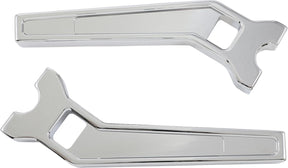 10" Performance Risers PullBack With 1.25" Clamping Diameter, Chrome Risers La Choppers