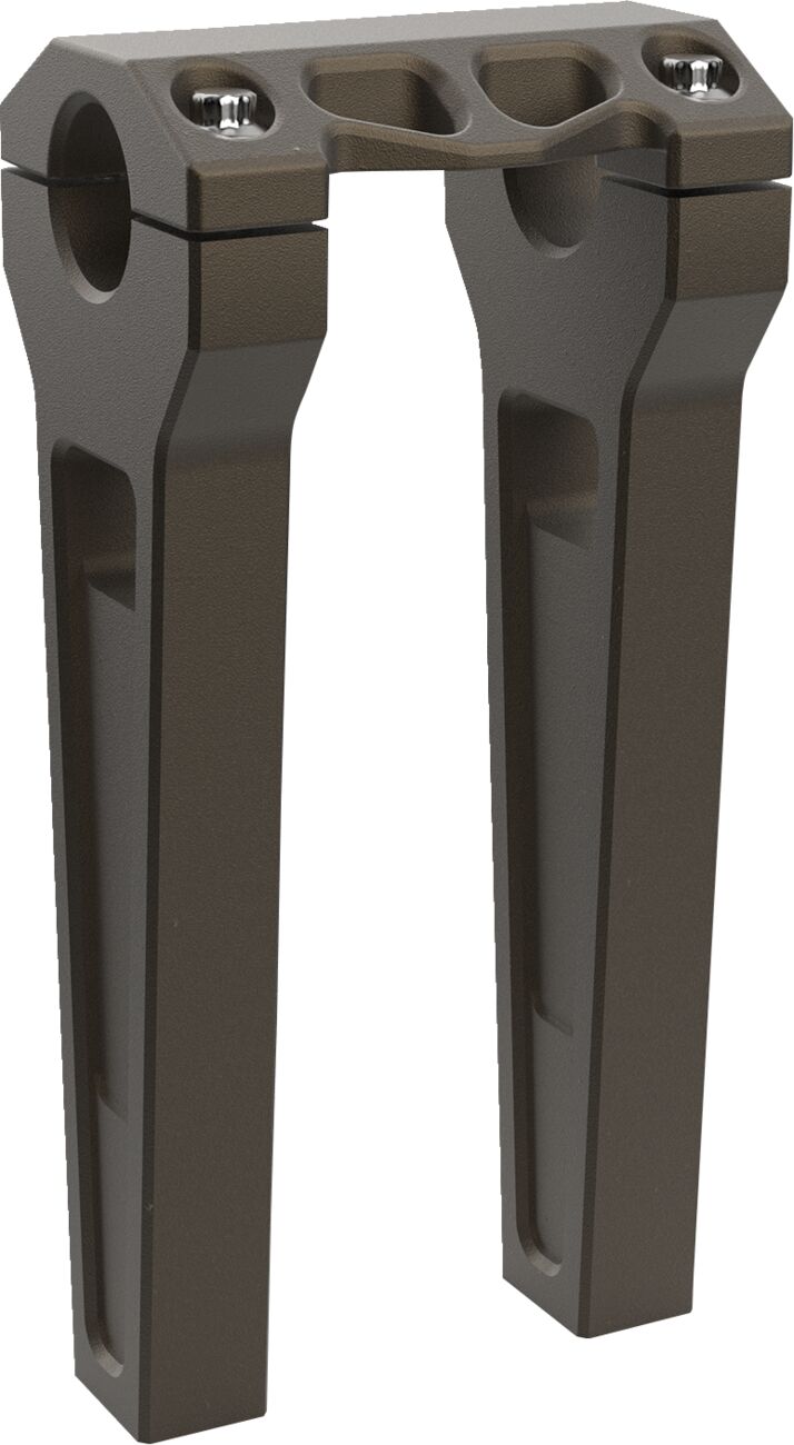 8" Performance Risers Straight With 1.25" Clamping Diameter, Bronze Risers La Choppers