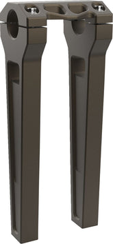 10" Performance Risers Straight With 1.25" Clamping Diameter, Bronze Risers La Choppers